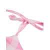 Plus Size Pink Plaid Strap Dress Plus Size Pink Plaid Strap Dress