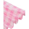 Plus Size Pink Plaid Strap Dress Plus Size Pink Plaid Strap Dress
