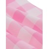 Plus Size Pink Plaid Strap Dress Plus Size Pink Plaid Strap Dress