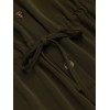 Army Green Solid Lace-up Romper Army Green Solid Lace-up Romper