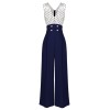 Polka Dot Patchwork Button Jumpsuit Polka Dot Patchwork Button Jumpsuit