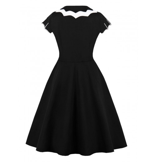 Plus Size Black Bat Swing Dress Plus Size Black Bat Swing Dress