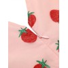 Strawberry Pink Patchwork Lace Romper Strawberry Pink Patchwork Lace Romper