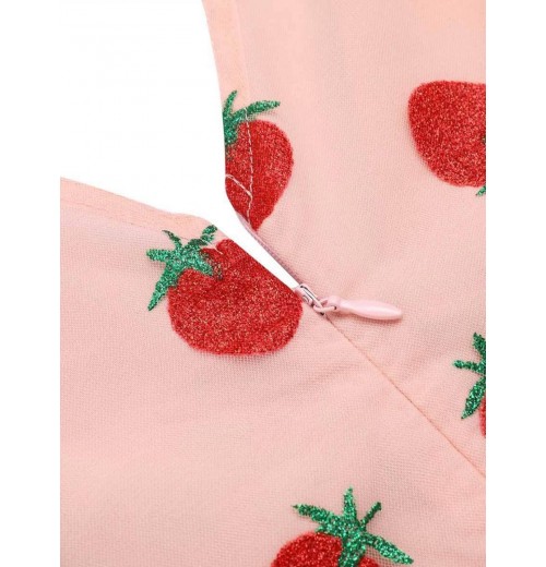 Strawberry Pink Patchwork Lace Romper Strawberry Pink Patchwork Lace Romper
