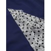 Dark Blue Patchwork Pencil Dress Dark Blue Patchwork Pencil Dress