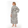 Plus Size V-Neck Polka Dots Pajama Robe Plus Size V-Neck Polka Dots Pajama Robe