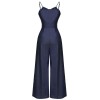 Navy Blue Cowboy Solid Strap Jumpsuit Navy Blue Cowboy Solid Strap Jumpsuit
