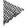 Plus Size Black Gingham Plaid Belted Swing Dress Plus Size Black Gingham Plaid Belted Swing Dress