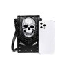 Black Halloween Embroidered Skull Bag Black Halloween Embroidered Skull Bag
