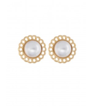  Artificial Pearl Stud Earrings