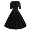 Solid Sweetheart Fold Swing Dress Solid Sweetheart Fold Swing Dress