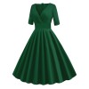 Solid Sweetheart Fold Swing Dress Solid Sweetheart Fold Swing Dress