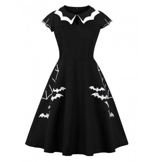 Plus Size Black Bat Swing Dress Plus Size Black Bat Swing Dress