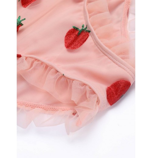 Lace Strawberry Cami Tankini Set Lace Strawberry Cami Tankini Set