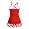 Polka Dot Bowknot Patchwork Swimsuit Polka Dot Bowknot Patchwork Swimsuit