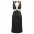  Lace Backless V-Neck Satin Sleepwear